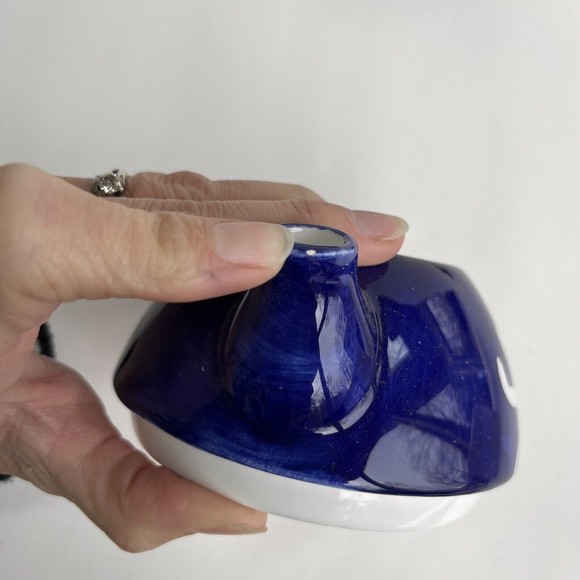 Vintage Cardinal Cobalt Blue Solo Beverage for 1 Handpainted Stack Teapot&Cup - Picture 8 of 11
